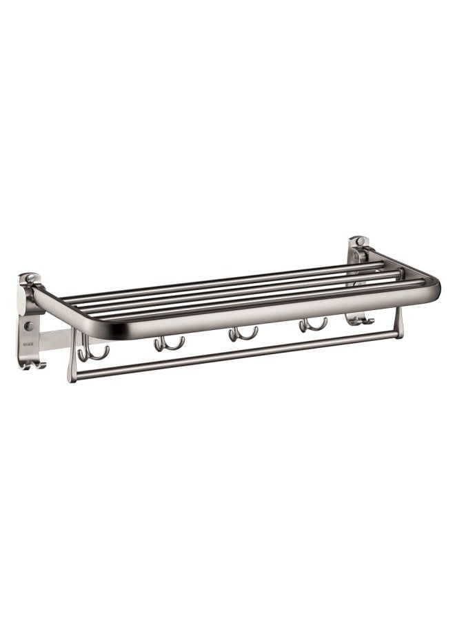 DANUBE HOME Milano Rena Towel Self With Hook Brush Nickel 