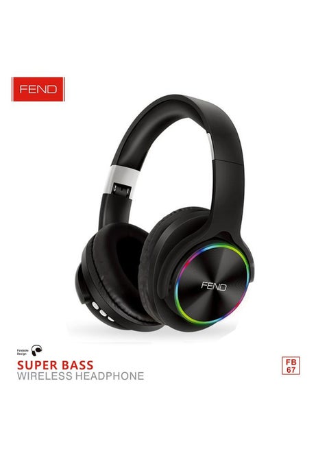 Fend FB67 Super Bass Bluetooth Wireless Headset for iPhone and Android Mobiles and Tablets and PC