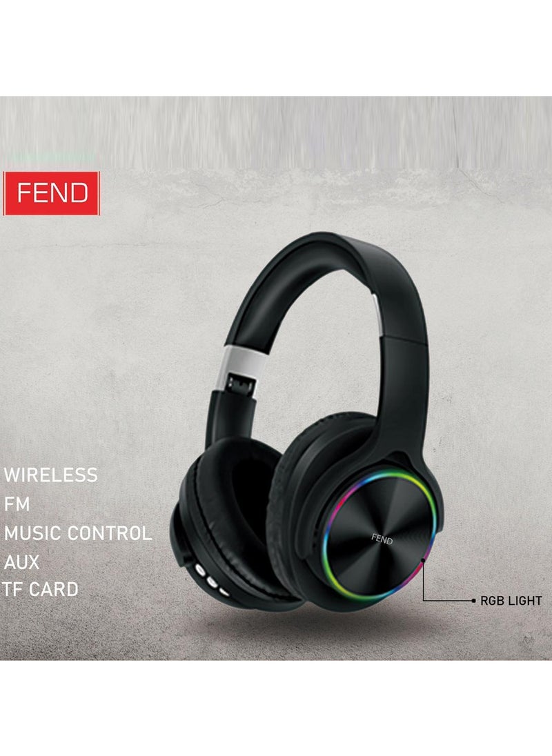 FEND - Fend FB67 Super Bass Bluetooth Wireless Headset for iPhone and Android Mobiles and Tablets and PC - Image 1