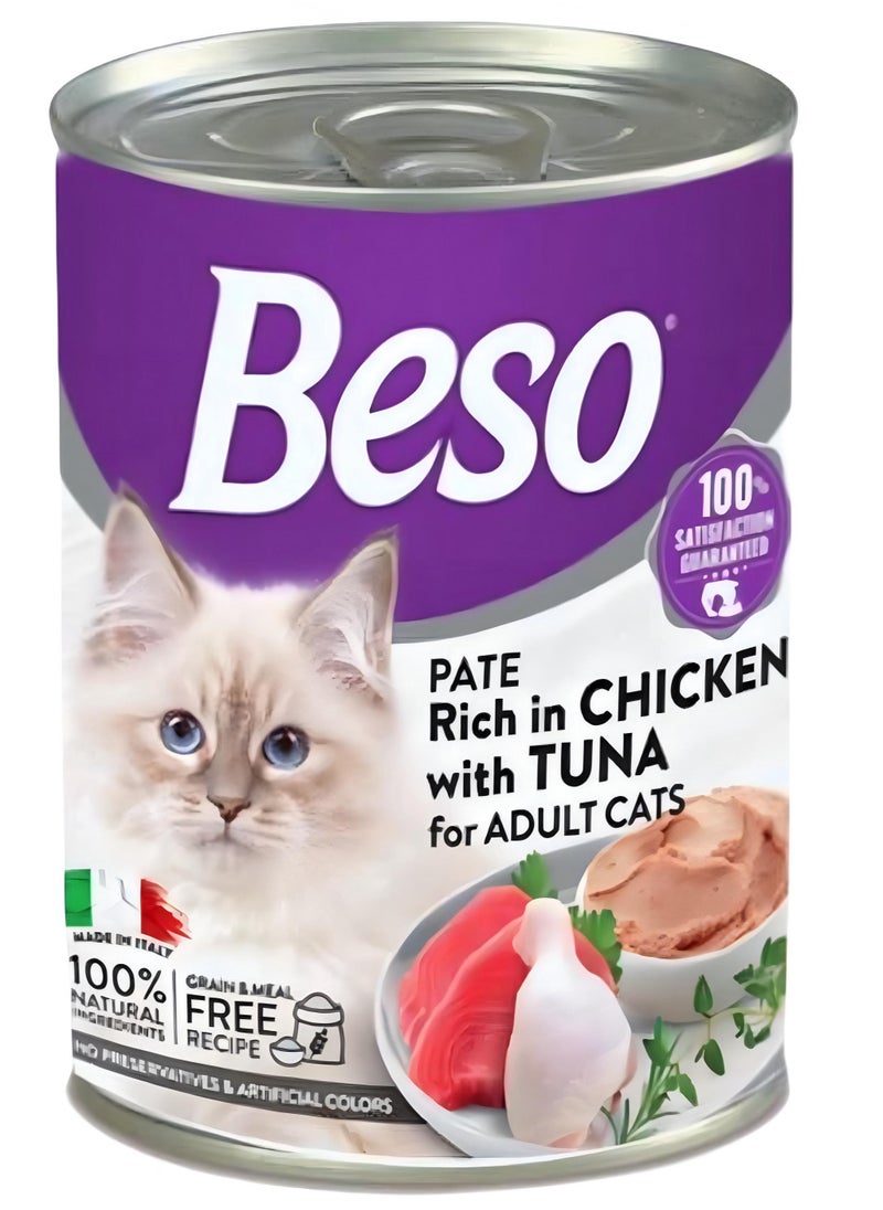 Beso Wet cat food (12 packs) - Beso - Tuna & chicken -12 × 400g  - Image 2