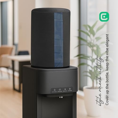 Crasome Water Dispenser for 20 ltr / Litre Bottle Jar Cover with Transparent Strap - Black Pack of 2 (DC-TS-B-2Q) - Image 5
