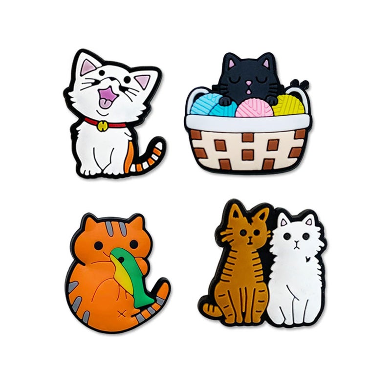 BOWNDY Cats Charms for Clog Shoe Decoration,Cute Animal Charm for Boys Kids Teens Man Gifts - Image 2