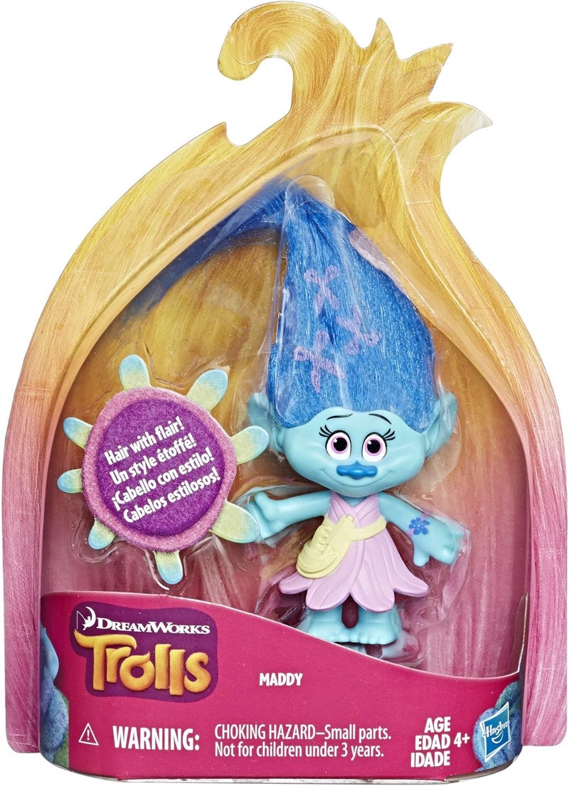Trolls DREAMWORKS TROLLS Maddy Collectible Figure with Printed Hair - Image 2