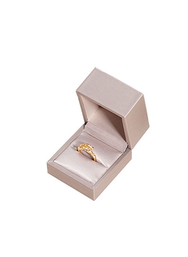 Ant Engagement Ring Box, Golden Lining Square Ring Case Jewelry Gift Box for Engagement Birthday Wedding Anniversary(Golden) - Image 1