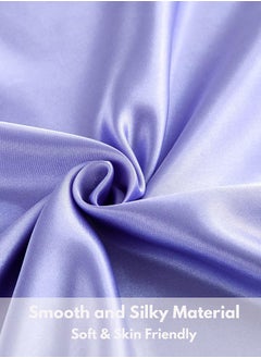 Tersely Satin Pillowcase, 2 Pack 20"x 30" Silk Satin Pillowcases for Hair and Skin Queen Size Pillow Case with Envelope Closure (50x75cm, Lavender)  - Image 5