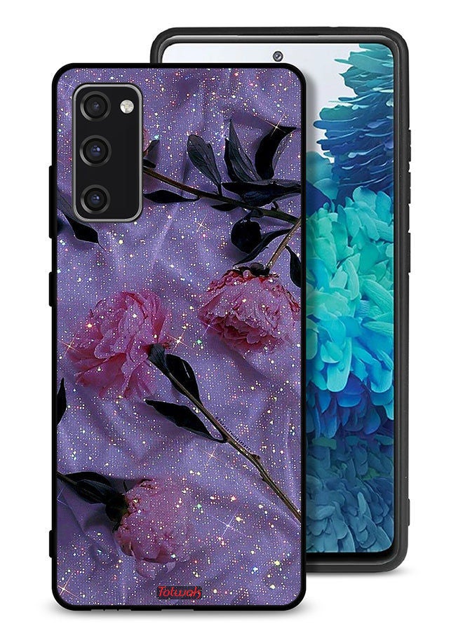 Tolwak Samsung Galaxy S20 FE 4G Protective Case Cover Glitter Roses - Image 1