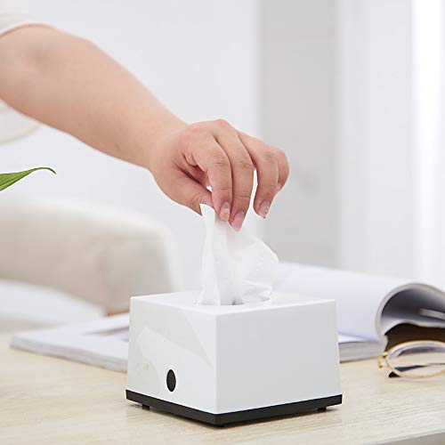 TARGET HYGIENE Pop Up Table Top Tissue Paper Holder Dispenser with Lock | Free 2 Packet Pop Up Tissue Refill 2 Ply 4x8 cm Tissue Size White - Image 5