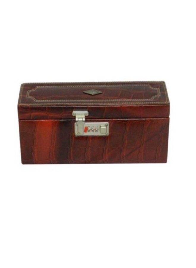 LAVERI LEATHER Laveri Genuine Leather Designer New Collection 04 Watch ,Cufflink And Ring Case And Jewellery Box  - Image 4
