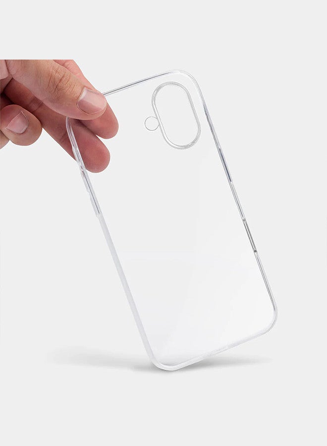 ( for iPhone 16 ) Case, Clear TPU, Ultra Slim, Shockproof, Anti-Yellowing, Scratch-Resistant Case Cover - Image 4
