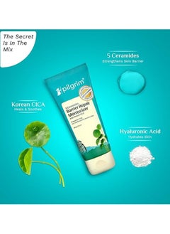PILGRIM Pilgrim 5 Ceramides Moisturizer for Face 100g | Hyaluronic Acid for Intense Moisturizing & Skin Strengthening | Barrier Repair with Korean CICA | Lightweight & Non-Sticky | For All Skin Types  - Image 3