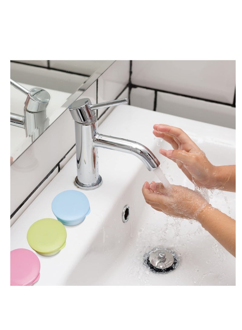 Excefore 6 PCS Travel Soap Box, Portable Round Soap Case, Seal Waterproof Soap Protectors with Lid, Suitable for Home Traveling Outdoor Hiking Camping Gym - Image 4