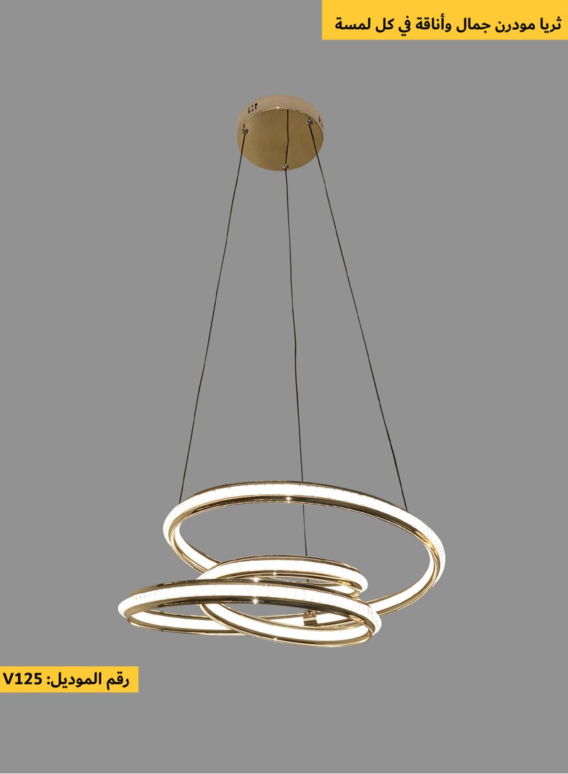 ACCEPT Modern LED chandeliers with innovative lighting and a touch everywhere