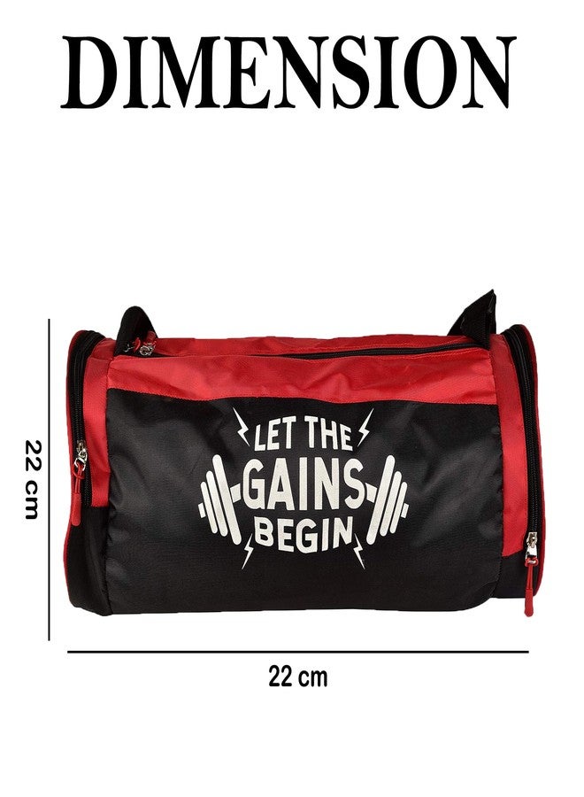 TRUE INDIAN Gym Bag Ultimate Combo Gym Duffel Bag with Protein Shaker Bottle Wrist wrap Hand Band and Sipper Bottle (Pack of - 4) (Black) - Image 2