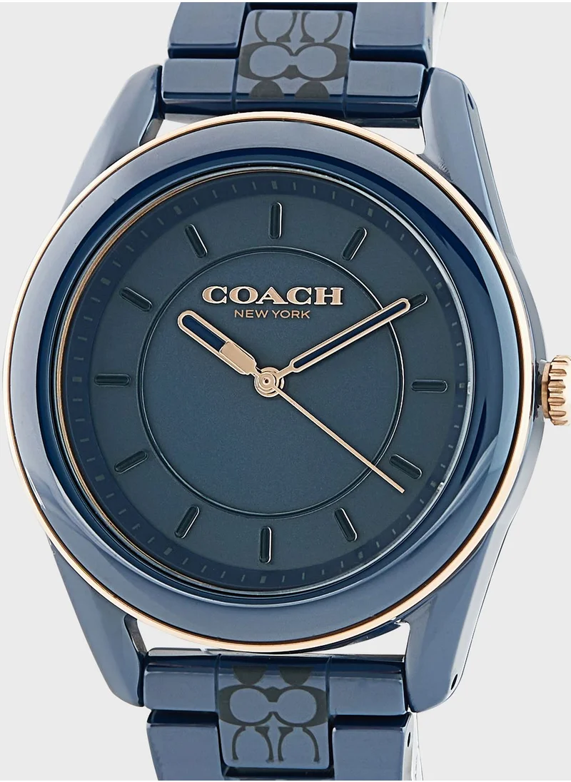 COACH Navy Ceramic Analog Watch