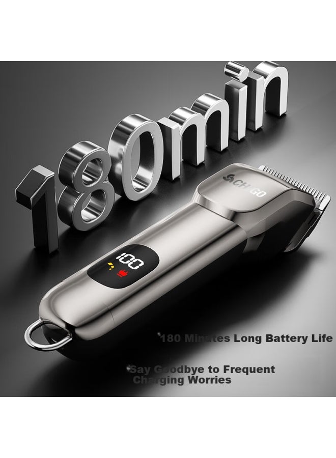 Chigo Professional Electric Hair Clipper Hair Pusher Electric Scissors Adult Children Baby Haircut Hair Clipper Haircut Knife Home Self Haircut Artifact Tool Full Set F2218 - Image 4