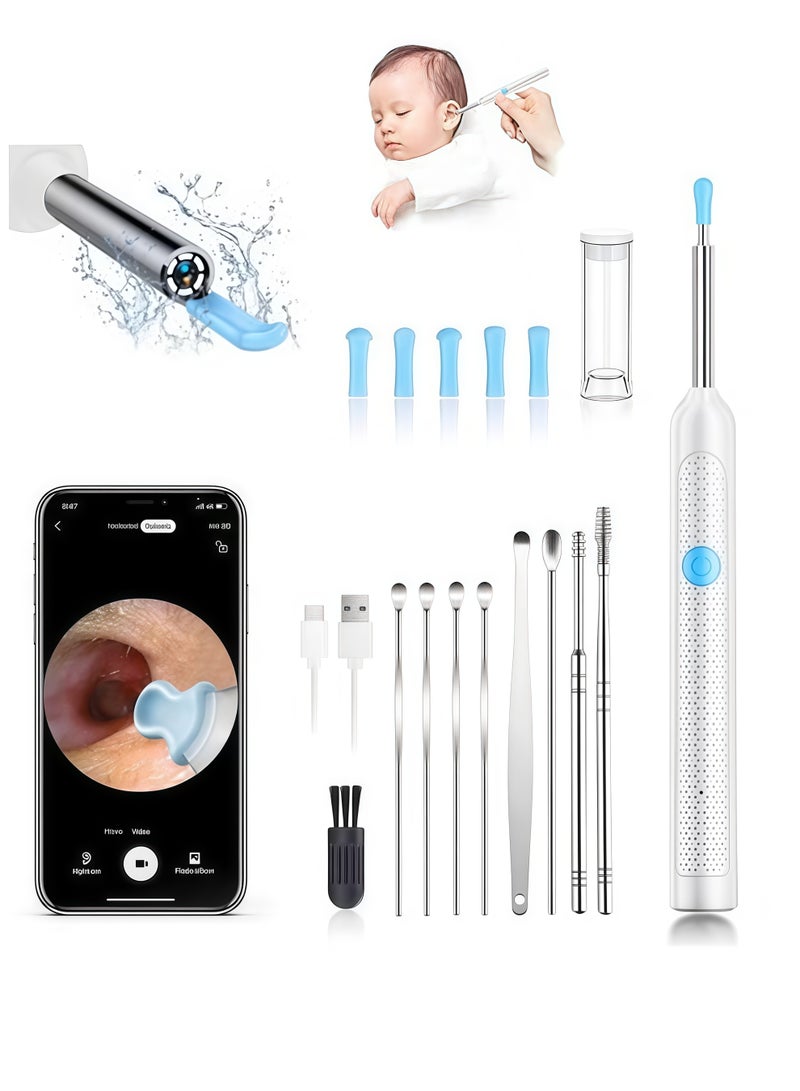 High Definition Intelligent Earwax Removal Kit, High-definition Endoscope Camera with Light Design, Paired with 9 Cleaning Tools for More Comprehensive Use, Suitable for Both Adults and Children - Image 1