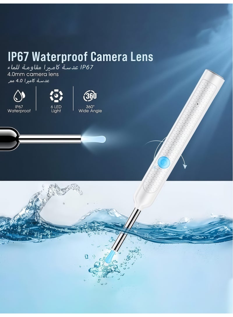 High Definition Intelligent Earwax Removal Kit, High-definition Endoscope Camera with Light Design, Paired with 9 Cleaning Tools for More Comprehensive Use, Suitable for Both Adults and Children - Image 4
