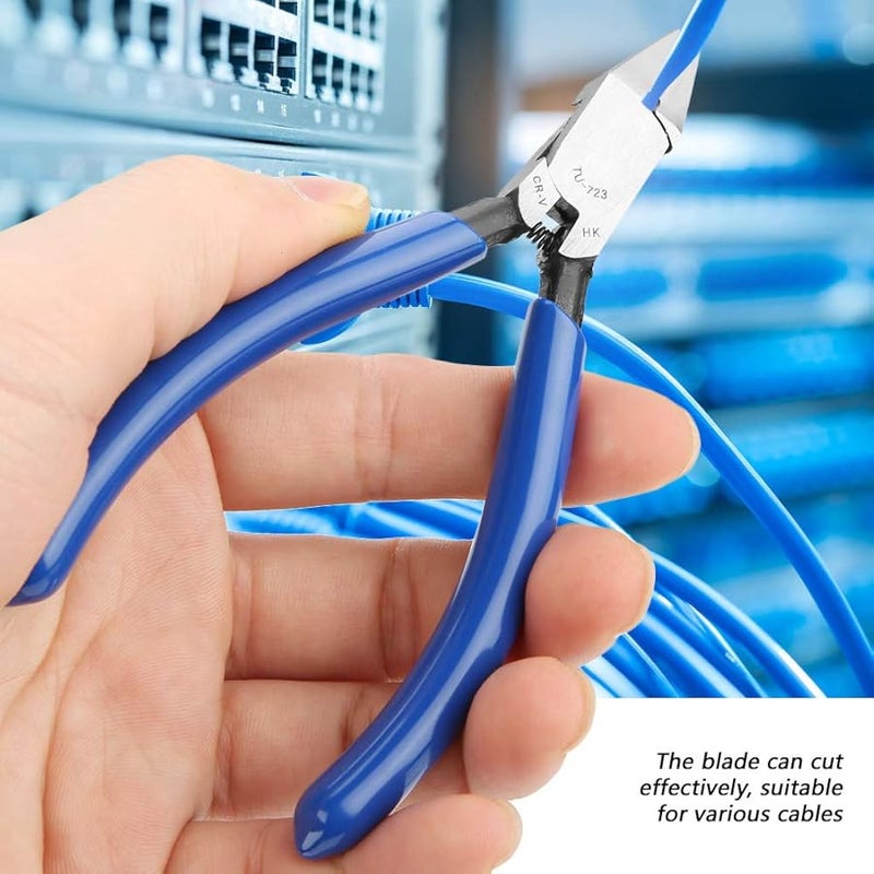 Ejoyous 4 Inch Chrome Steel Diagonal Pliers Wire Cutters For Electronic Repair Jewelry Fishing - Image 3