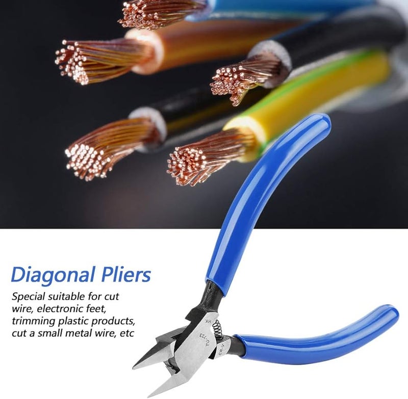 Ejoyous 4 Inch Chrome Steel Diagonal Pliers Wire Cutters For Electronic Repair Jewelry Fishing - Image 4