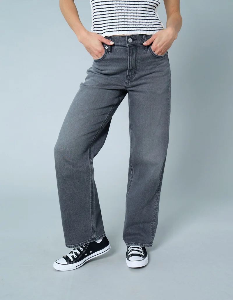 امريكان ايجل جينز ستوف بايب بخصر عالي قابل للتمدد