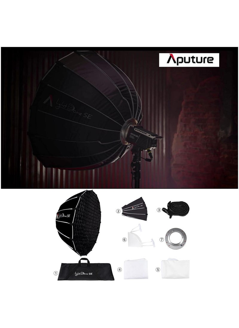 Aputure Light Dome SE 85cm Portable Softbox Flash Diffuser for Amaran 100D/X 200D/X 600DPro 300D II 300X 120D II Bowens Mount LED Light