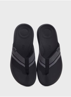 FitFlop F-Mode Tonal Edge Webbing Thong Flip Flops  - Image 4