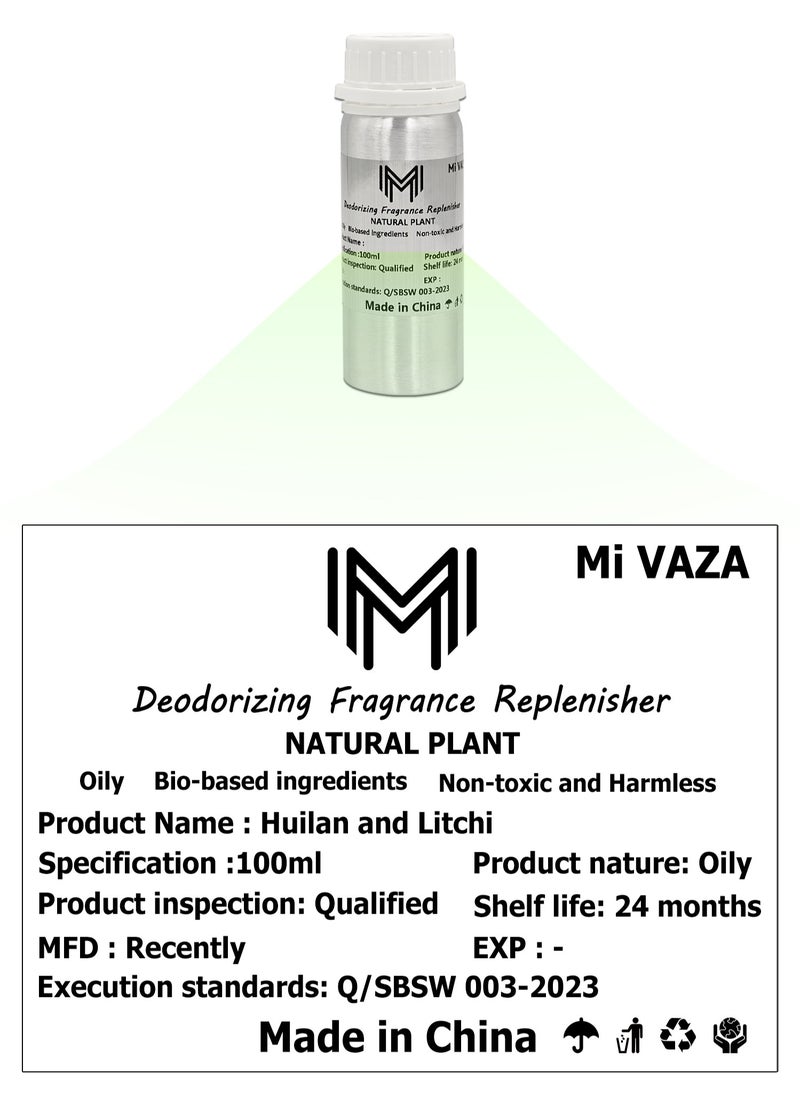 مي فازا - زيت عطري معطر - زيت عطري زهري فاكهي - أوركيد وليتشي - زيت عطري زيتي - زيت عطري معطر - زيت عطري مزيل للعرق - مناسب لموزعات الزيوت الخالية من الماء - 100 مل - Image 1