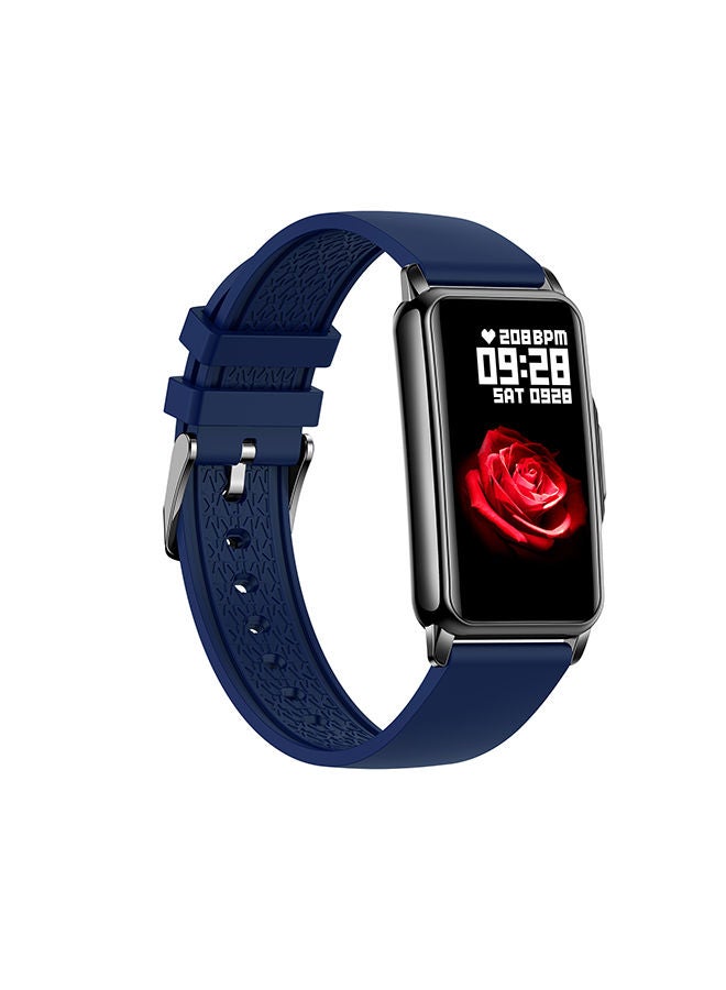 AROAQ H80 1.47 inch Golden Smart Watch Multi-Sport Mode Fitness Bracelet IP67 Waterproof Health Watch Sleep Monitoring With Blue Silicone Strap - Image 2