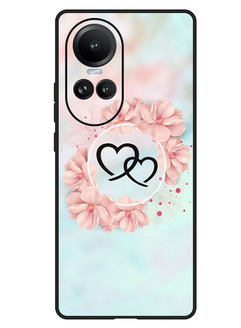 Theodor Protective Case Anti Scratch Shock Proof Bumper Cover For Oppo Reno 10/10 Pro Hearts - Image 1