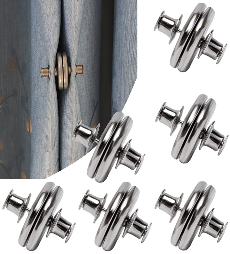 Yteseery 6 Pairs Curtain Magnets Closure Magnetic Curtain Clips for Indoor Outdoor Curtains Prevent Light Leaking Strong Curtain Weights Magnets for Pergola Patio Gazebo Cabana - Image 2