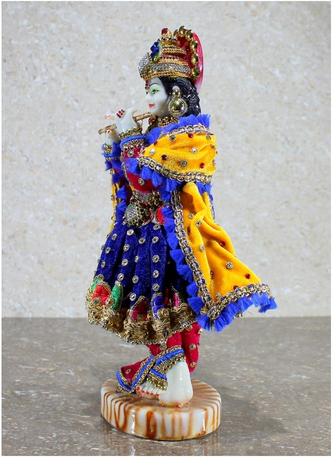 ESPLANADE eSplanade Resin Krishna Kishan Murti Idol Statue Sculpture (11") Multicolour, Idol  - Image 4