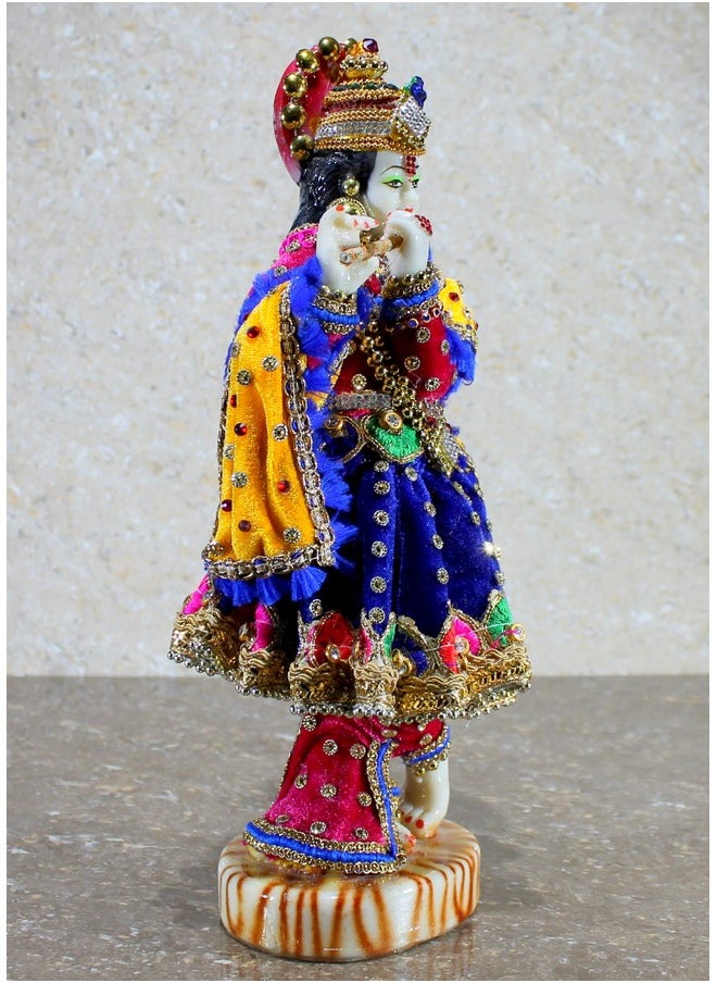 ESPLANADE eSplanade Resin Krishna Kishan Murti Idol Statue Sculpture (11") Multicolour, Idol  - Image 3
