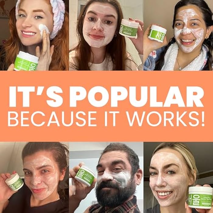 SeoulCeuticals Korean Skin Care Face Mask for Sensitive Skin - Korean Skincare Green Tea Wash Off Masks - K Beauty Face Masks - Aloe Vera Mask + Centella Asiatica Hydrating Facial Spa Mask 2oz - Image 3