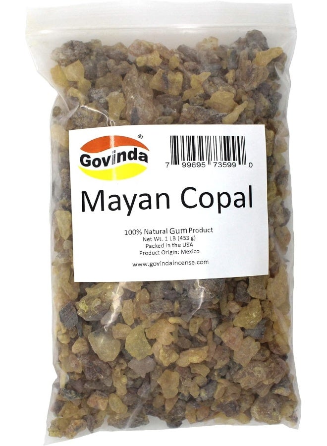 Govinda Mayan Copal Gold-Black Incense Resin 1 Lb - Image 1
