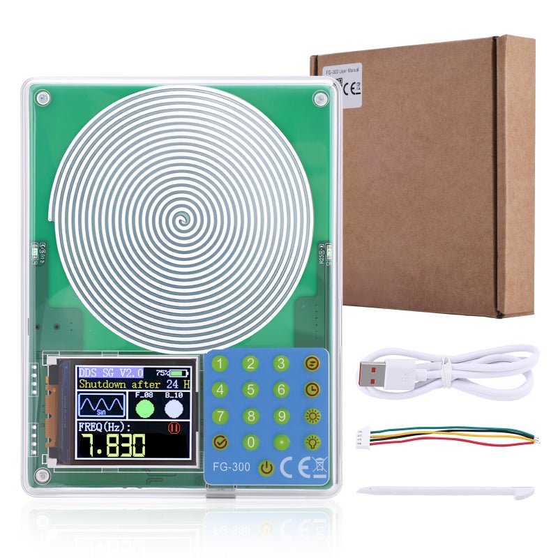 FG-300 Multi-functional, High-precision, Portable Signal Generator 0.001Hz - 200KHz Signal Generator 7.83Hz Schumann Wave - Image 1