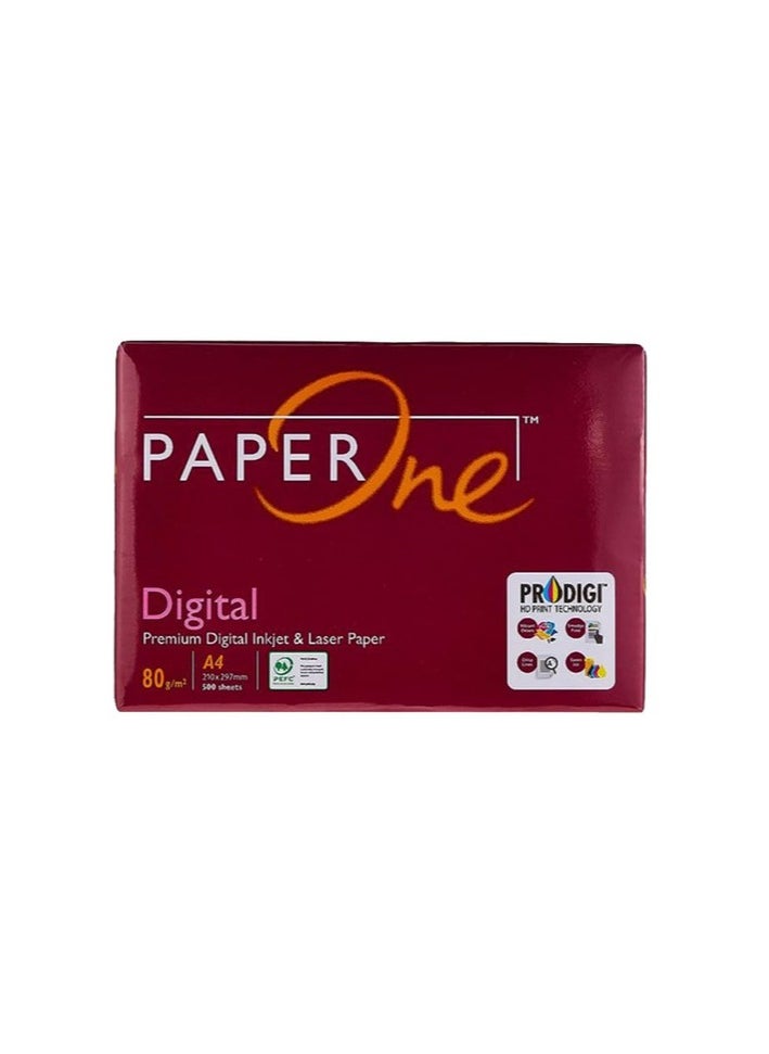 PaperOne - Paperone Digital Premium Copy Paper 80 GSM A4 Size 5 Reams - Image 1