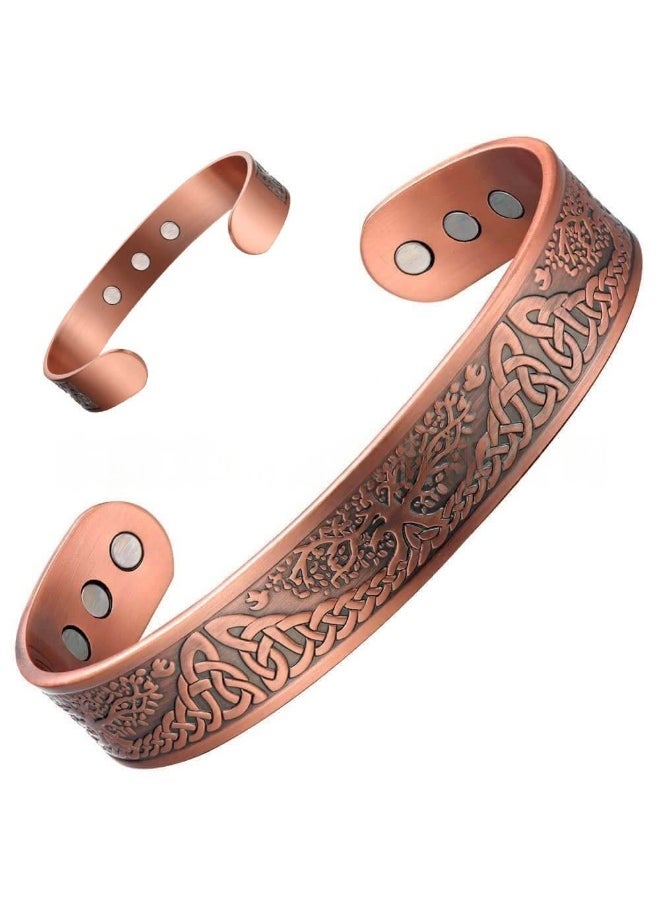 Cigmag 9X Magnet Power Bracelet + 4X Magnet Power Ring for Men , 99% Pure Copper, Super Strong Magnet - Image 2