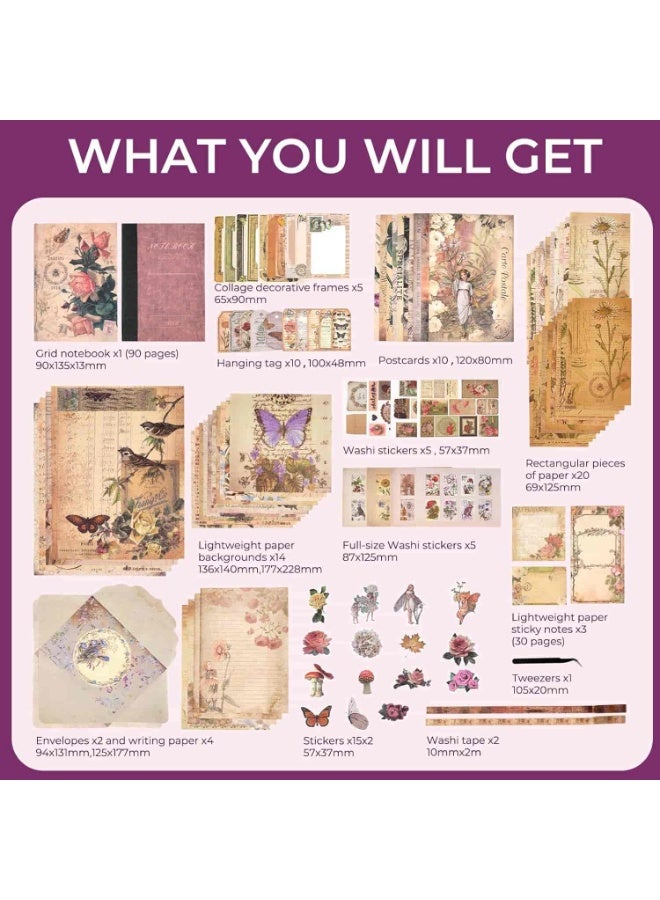 Mitoy DIY Journal Kit for Girls, Girls Toys Journaling Art Crafts Kit, Birthday Gifts for Kids Age 4+ - Image 2