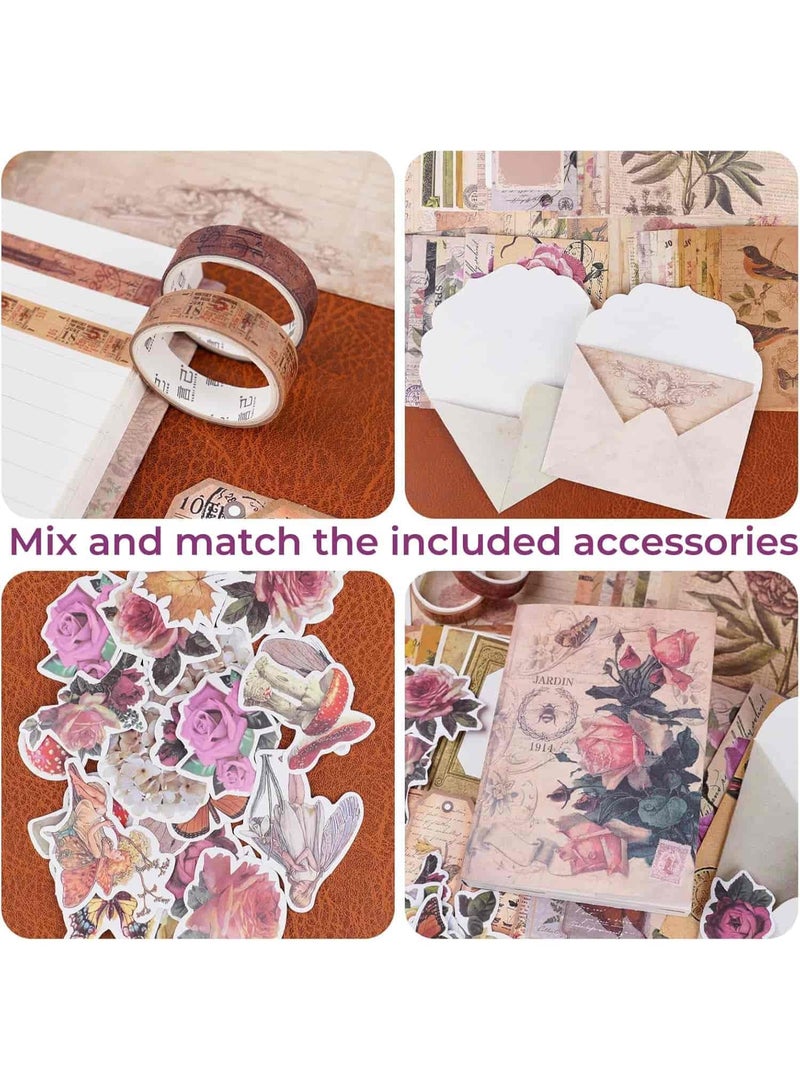 Mitoy DIY Journal Kit for Girls, Girls Toys Journaling Art Crafts Kit, Birthday Gifts for Kids Age 4+ - Image 4