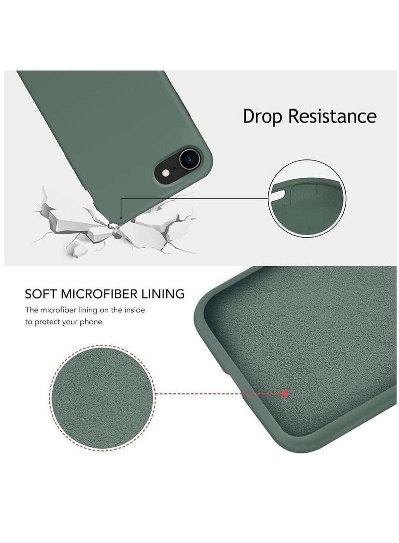 LEDIN Iphone SE 2022 Case iphone SE 2020 Phone case iPhone 7/8 case Liquid Silicone Gel Rubber Phone Case iPhone SE/8/7 4.7" Full Body Slim Soft Microfiber Lining Protective Case(Green) - Image 5