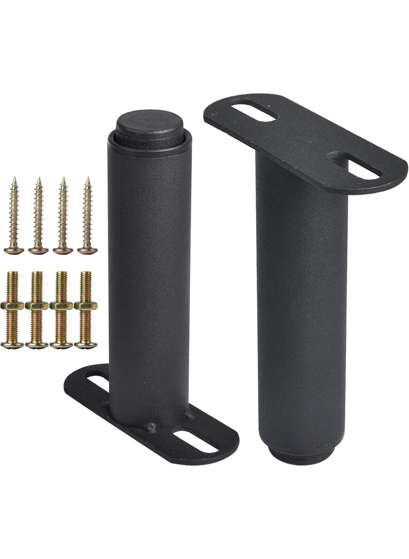 Relex 2pcs Metal Furniture Legs, Adjustable Round Bed Sofa Desk Cabinet Foot Legs, Heavy Duty Thickened Replacement Table Chair Bed Center Frame Slat Support Legs (10.75in) - Image 1