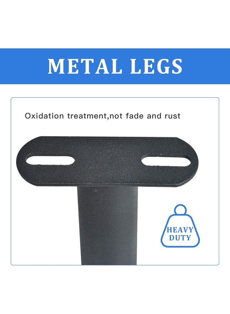 Relex 2pcs Metal Furniture Legs, Adjustable Round Bed Sofa Desk Cabinet Foot Legs, Heavy Duty Thickened Replacement Table Chair Bed Center Frame Slat Support Legs (10.75in) - Image 4