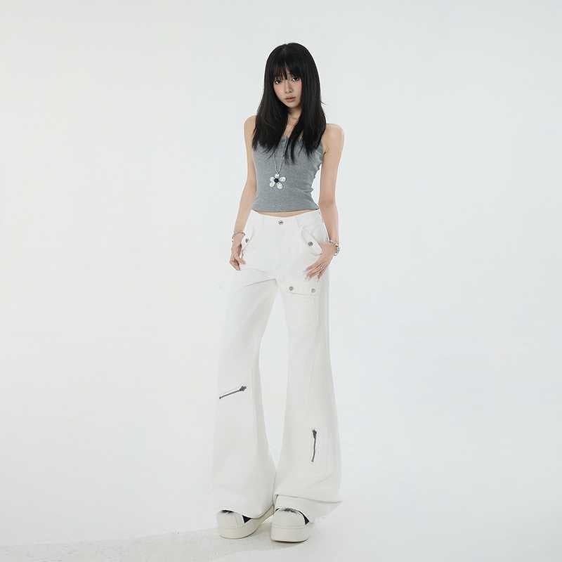 Unisex Classic Denim Jeans Loose Fit Daily Outdoor Wear - Image 3