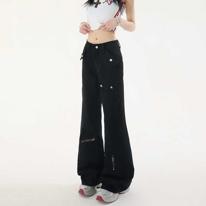 Unisex Classic Denim Jeans Loose Fit Daily Outdoor Wear - Image 1