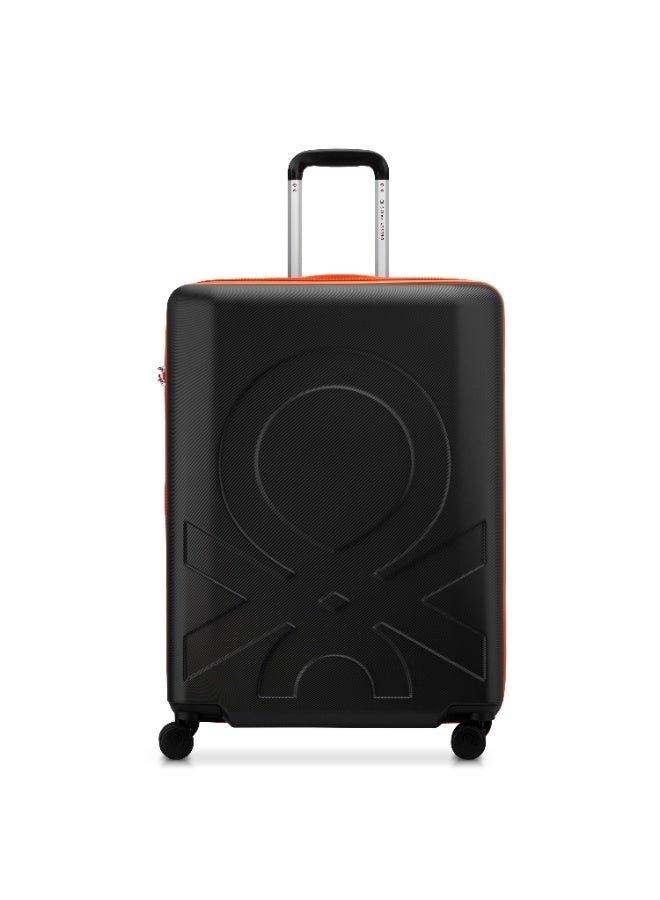 DELSEY United Colors of Benetton By Delsey Fabrica   70cm 4 Double Wheel  Trolley  Black - Image 1