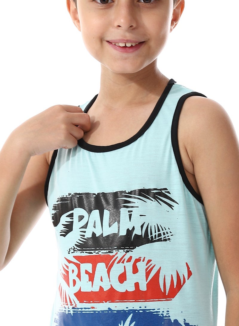 سيزار تيشرت كات أولادي مزود بطباعات - Image 3