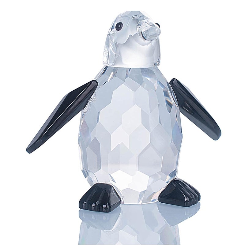 LONGWIN Crytal Cute Penguin Figurines of Glass Collectible Animal Figurines Desk Decoration Ornaments