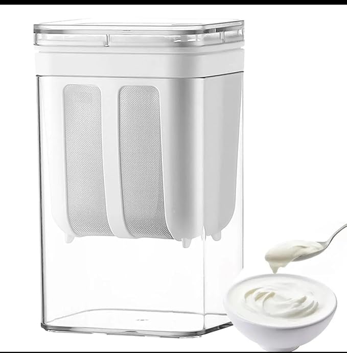VEMAPRO VEMAPRO The Future Yogurt Maker Curd Strainer Greek Multipurpose Yogurt with Fine Mesh Bag Lid Reusable Pouch Filter Kitchen Whey Separator Tools for Yogurt Juice Tea Nut Milk Cheese 1100ml - Image 1
