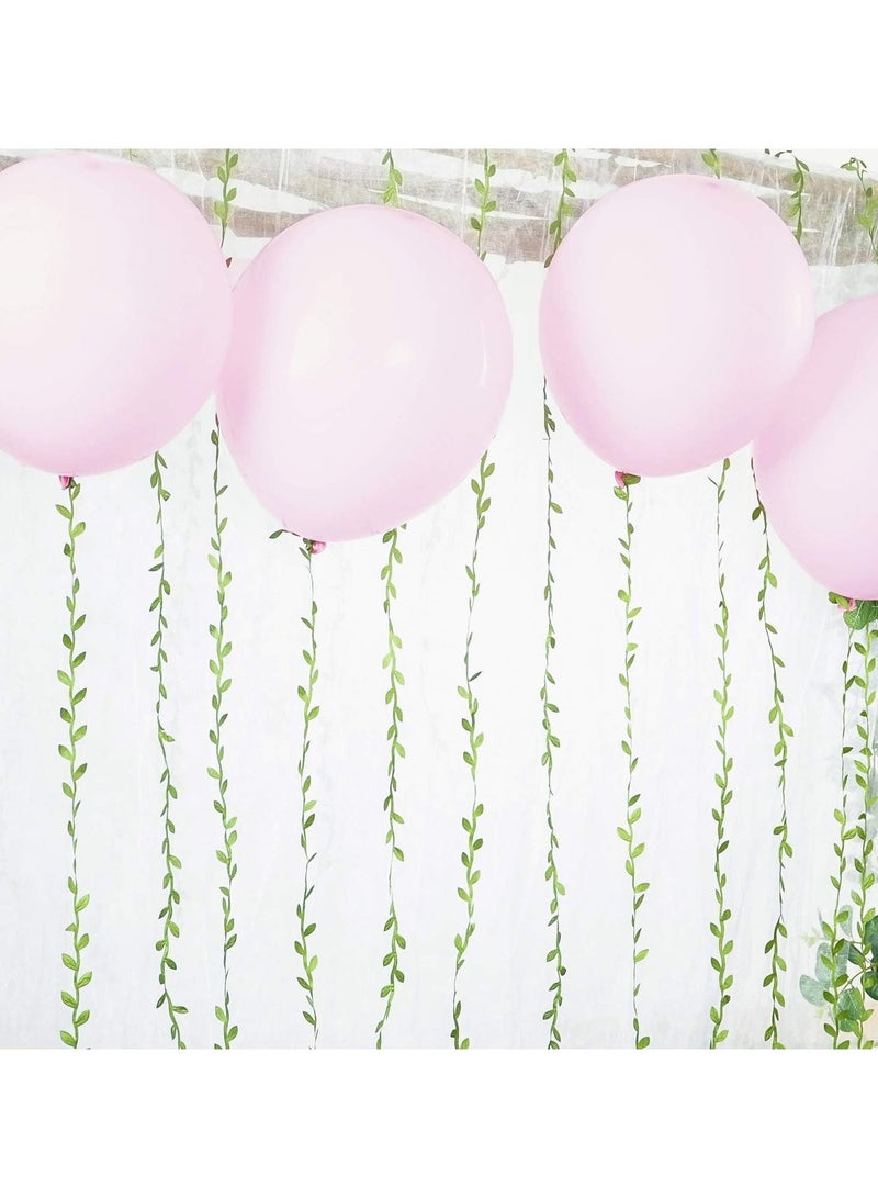 328 Ft Leaf Ribbon,Artificial Vines Leaves String Trim Ribbon Wild Jungle Botanical Greenery for Baby Shower Party Wedding Home Wreaths & DIY Craft - Image 5