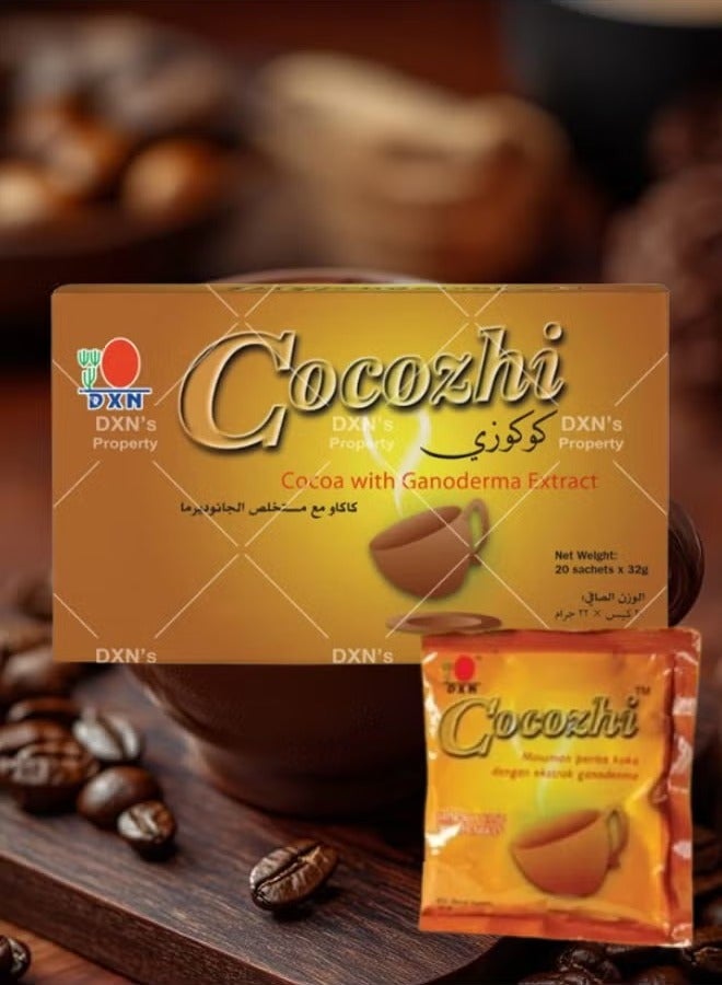 DXN Cocozhi Cocoa With Ganoderma Extract 20 Sachets * 32g  - Image 1